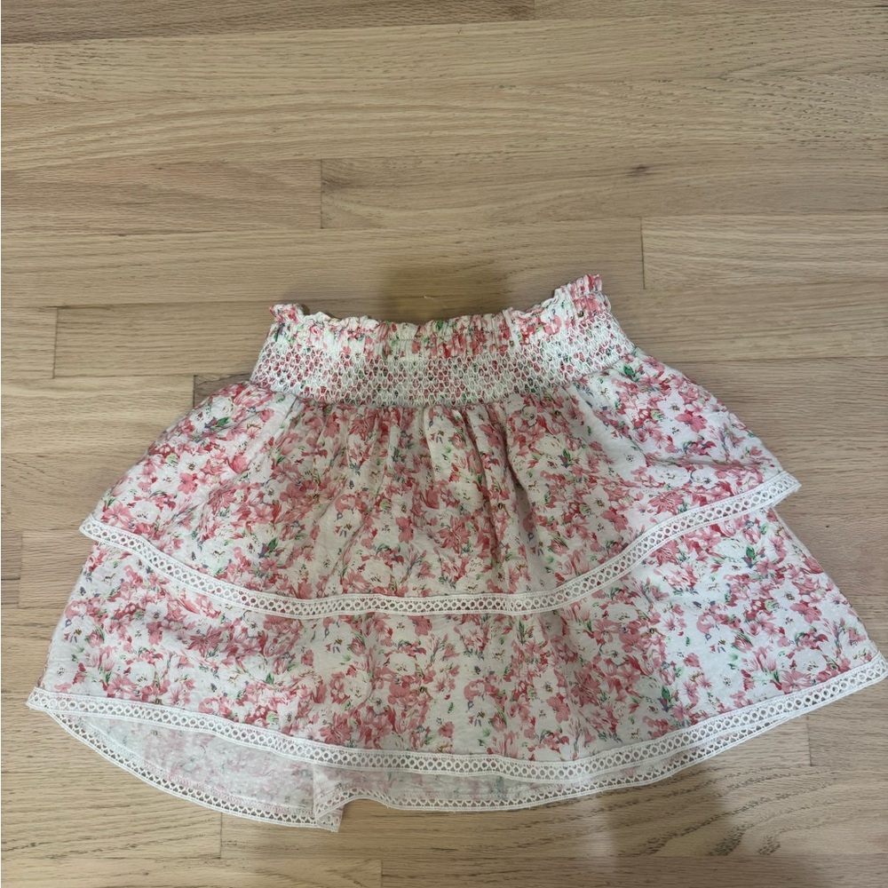 KATIEJ NYC
Kids' Girl's Floral Casey Skirt In Pink Floral